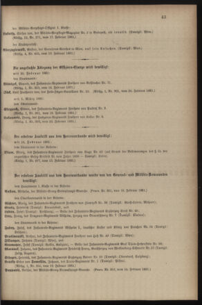 Kaiserlich-königliches Armee-Verordnungsblatt: Personal-Angelegenheiten 18810223 Seite: 7