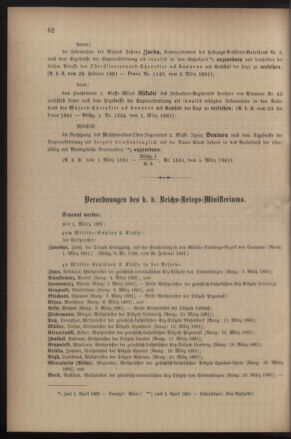 Kaiserlich-königliches Armee-Verordnungsblatt: Personal-Angelegenheiten 18810309 Seite: 2