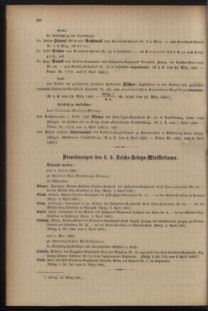 Kaiserlich-königliches Armee-Verordnungsblatt: Personal-Angelegenheiten 18810409 Seite: 2