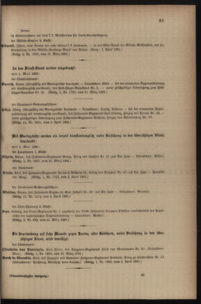 Kaiserlich-königliches Armee-Verordnungsblatt: Personal-Angelegenheiten 18810409 Seite: 5