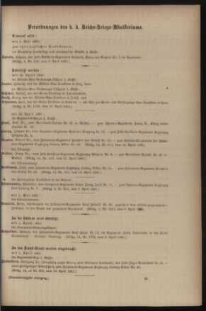 Kaiserlich-königliches Armee-Verordnungsblatt: Personal-Angelegenheiten 18810412 Seite: 5