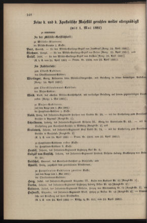 Kaiserlich-königliches Armee-Verordnungsblatt: Personal-Angelegenheiten 18810426 Seite: 42