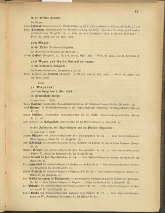 Kaiserlich-königliches Armee-Verordnungsblatt: Personal-Angelegenheiten 18810426 Seite: 5