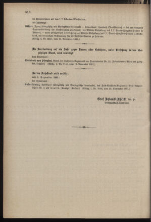 Kaiserlich-königliches Armee-Verordnungsblatt: Personal-Angelegenheiten 18811123 Seite: 6