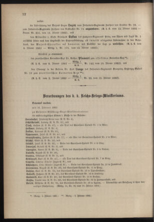 Kaiserlich-königliches Armee-Verordnungsblatt: Personal-Angelegenheiten 18820119 Seite: 2