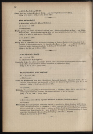 Kaiserlich-königliches Armee-Verordnungsblatt: Personal-Angelegenheiten 18820119 Seite: 6