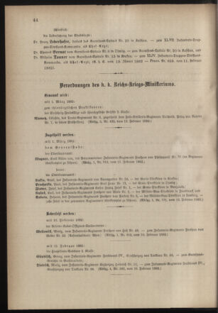 Kaiserlich-königliches Armee-Verordnungsblatt: Personal-Angelegenheiten 18820214 Seite: 2