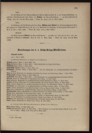 Kaiserlich-königliches Armee-Verordnungsblatt: Personal-Angelegenheiten 18820404 Seite: 7