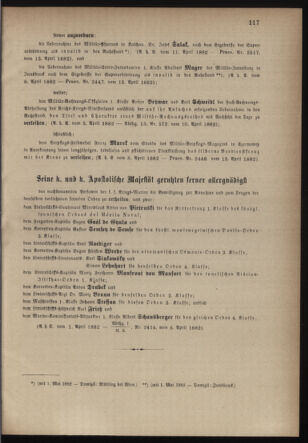 Kaiserlich-königliches Armee-Verordnungsblatt: Personal-Angelegenheiten 18820415 Seite: 3