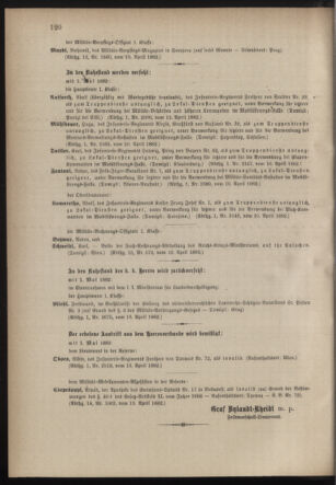 Kaiserlich-königliches Armee-Verordnungsblatt: Personal-Angelegenheiten 18820415 Seite: 6