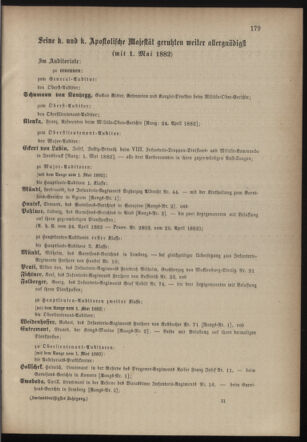 Kaiserlich-königliches Armee-Verordnungsblatt: Personal-Angelegenheiten 18820426 Seite: 49