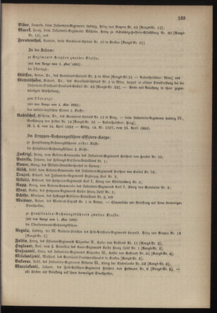 Kaiserlich-königliches Armee-Verordnungsblatt: Personal-Angelegenheiten 18820426 Seite: 53