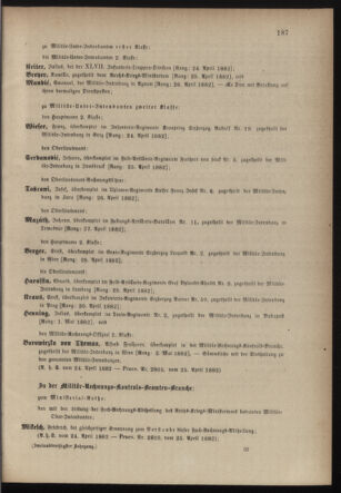 Kaiserlich-königliches Armee-Verordnungsblatt: Personal-Angelegenheiten 18820426 Seite: 57