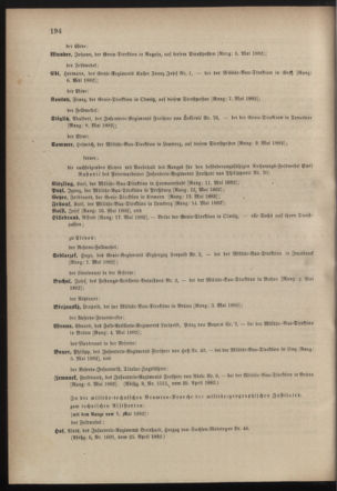 Kaiserlich-königliches Armee-Verordnungsblatt: Personal-Angelegenheiten 18820426 Seite: 64