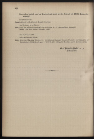 Kaiserlich-königliches Armee-Verordnungsblatt: Personal-Angelegenheiten 18820930 Seite: 6