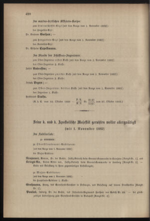 Kaiserlich-königliches Armee-Verordnungsblatt: Personal-Angelegenheiten 18821028 Seite: 42