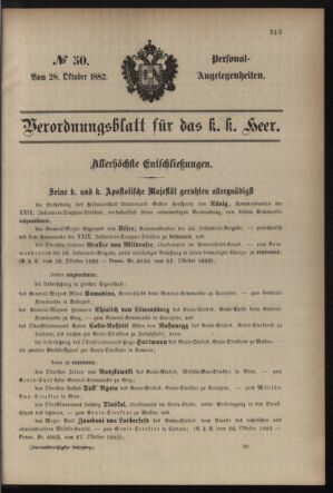 Kaiserlich-königliches Armee-Verordnungsblatt: Personal-Angelegenheiten 18821028 Seite: 57