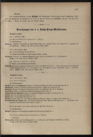 Kaiserlich-königliches Armee-Verordnungsblatt: Personal-Angelegenheiten 18821028 Seite: 61