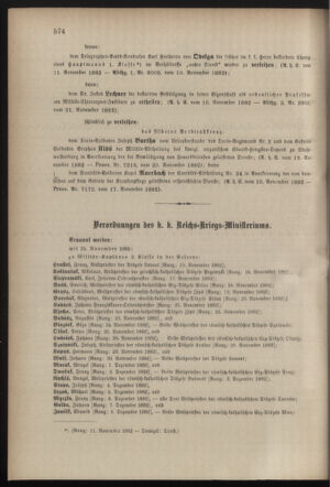 Kaiserlich-königliches Armee-Verordnungsblatt: Personal-Angelegenheiten 18821124 Seite: 2