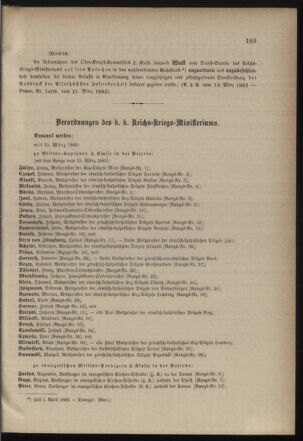 Kaiserlich-königliches Armee-Verordnungsblatt: Personal-Angelegenheiten 18830323 Seite: 3