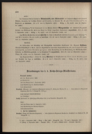 Kaiserlich-königliches Armee-Verordnungsblatt: Personal-Angelegenheiten 18830914 Seite: 2