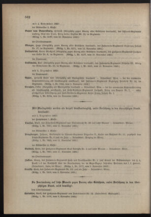 Kaiserlich-königliches Armee-Verordnungsblatt: Personal-Angelegenheiten 18831116 Seite: 22