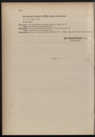 Kaiserlich-königliches Armee-Verordnungsblatt: Personal-Angelegenheiten 18831124 Seite: 6