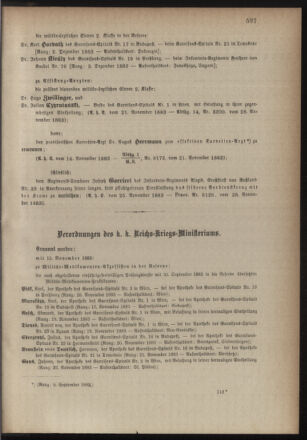 Kaiserlich-königliches Armee-Verordnungsblatt: Personal-Angelegenheiten 18831130 Seite: 3