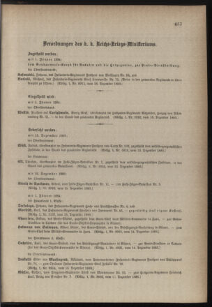 Kaiserlich-königliches Armee-Verordnungsblatt: Personal-Angelegenheiten 18831219 Seite: 3