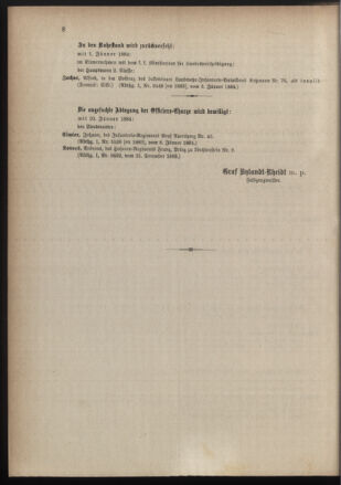 Kaiserlich-königliches Armee-Verordnungsblatt: Personal-Angelegenheiten 18840111 Seite: 8