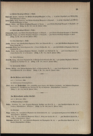 Kaiserlich-königliches Armee-Verordnungsblatt: Personal-Angelegenheiten 18840131 Seite: 3