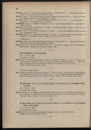 Kaiserlich-königliches Armee-Verordnungsblatt: Personal-Angelegenheiten 18840131 Seite: 4