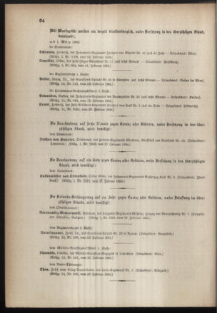 Kaiserlich-königliches Armee-Verordnungsblatt: Personal-Angelegenheiten 18840229 Seite: 6