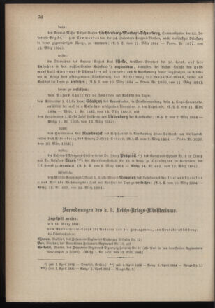 Kaiserlich-königliches Armee-Verordnungsblatt: Personal-Angelegenheiten 18840315 Seite: 2