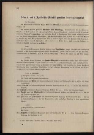 Kaiserlich-königliches Armee-Verordnungsblatt: Personal-Angelegenheiten 18840324 Seite: 2