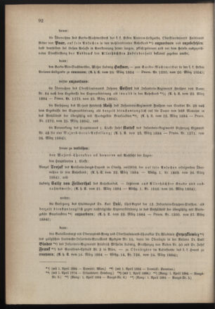 Kaiserlich-königliches Armee-Verordnungsblatt: Personal-Angelegenheiten 18840328 Seite: 2