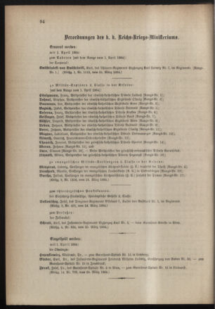 Kaiserlich-königliches Armee-Verordnungsblatt: Personal-Angelegenheiten 18840328 Seite: 4