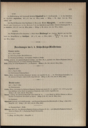 Kaiserlich-königliches Armee-Verordnungsblatt: Personal-Angelegenheiten 18840331 Seite: 3