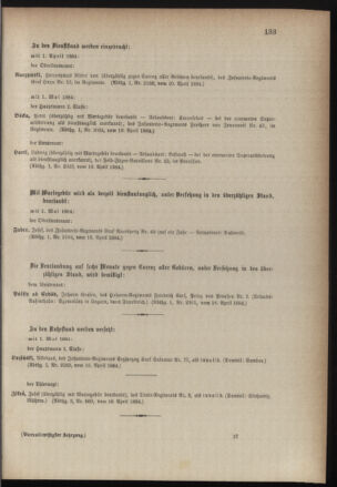 Kaiserlich-königliches Armee-Verordnungsblatt: Personal-Angelegenheiten 18840423 Seite: 5