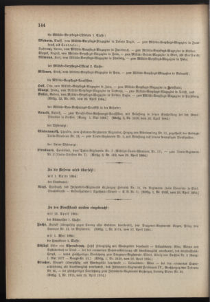 Kaiserlich-königliches Armee-Verordnungsblatt: Personal-Angelegenheiten 18840427 Seite: 10