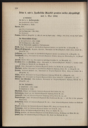 Kaiserlich-königliches Armee-Verordnungsblatt: Personal-Angelegenheiten 18840427 Seite: 24