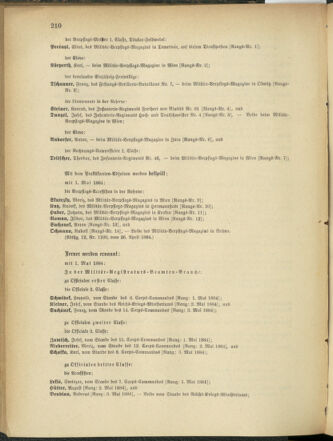 Kaiserlich-königliches Armee-Verordnungsblatt: Personal-Angelegenheiten 18840427 Seite: 76