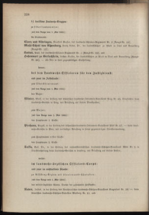 Kaiserlich-königliches Armee-Verordnungsblatt: Personal-Angelegenheiten 18840509 Seite: 10