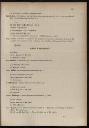 Kaiserlich-königliches Armee-Verordnungsblatt: Personal-Angelegenheiten 18840509 Seite: 11