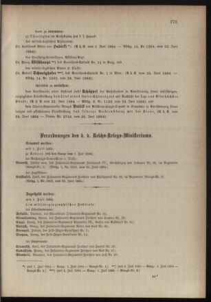 Kaiserlich-königliches Armee-Verordnungsblatt: Personal-Angelegenheiten 18840630 Seite: 3