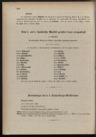 Kaiserlich-königliches Armee-Verordnungsblatt: Personal-Angelegenheiten 18841011 Seite: 4