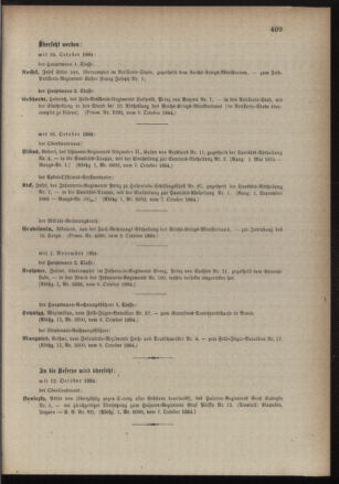 Kaiserlich-königliches Armee-Verordnungsblatt: Personal-Angelegenheiten 18841011 Seite: 5