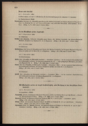 Kaiserlich-königliches Armee-Verordnungsblatt: Personal-Angelegenheiten 18841011 Seite: 6