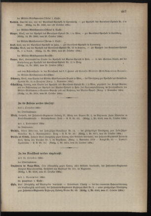 Kaiserlich-königliches Armee-Verordnungsblatt: Personal-Angelegenheiten 18841030 Seite: 13