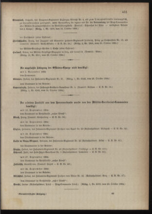 Kaiserlich-königliches Armee-Verordnungsblatt: Personal-Angelegenheiten 18841030 Seite: 17